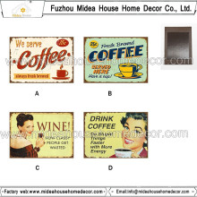 Fuzhou Factory Refrigerator Magnet / Custom Metal Tin Souvenir Fridge Magnet